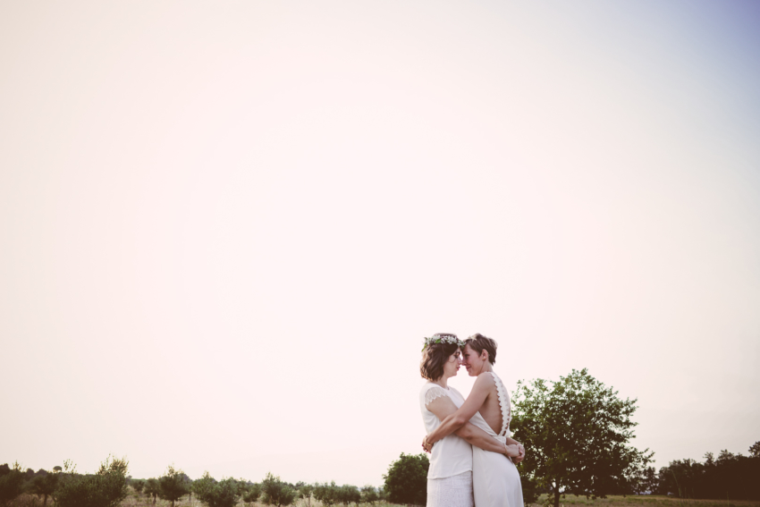 photographe Perpignan mariage lesbien clos des aspres